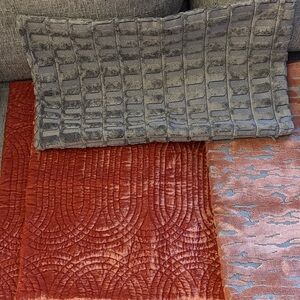 4 gently used West Elm Pillow covers